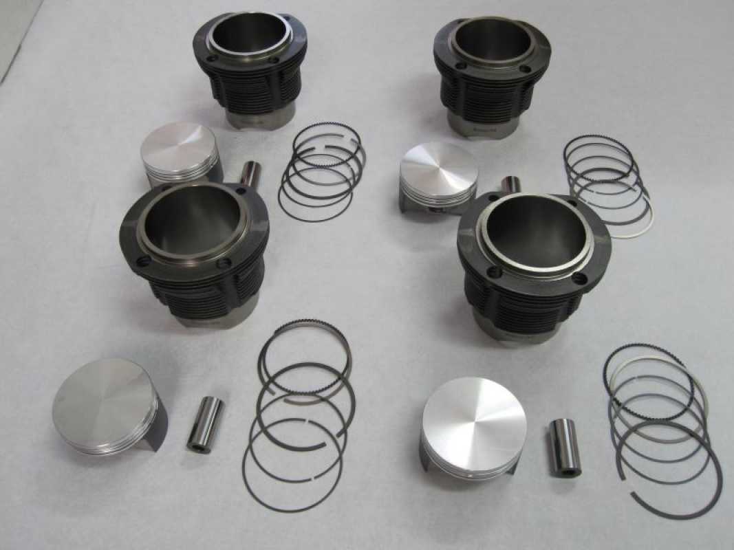 Piston and Cylinder Set Porsche 914 B.A.S. 94,0mm forged german pistons VW Type 4 Engine